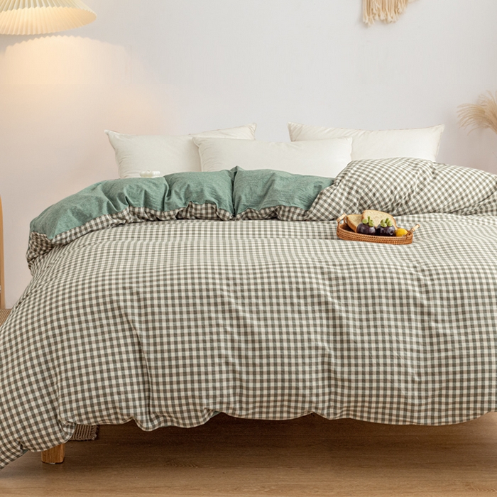 91家纺网 家纺一手货源 找家纺 悠米悠家 2025新款蓬松保暖可拆洗新疆棉花被子被芯 绿小格