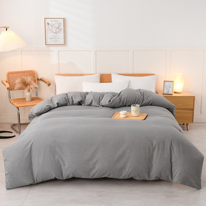 91家纺网 家纺一手货源 找家纺 悠米悠家 2025新款蓬松保暖可拆洗新疆棉花被子被芯 浅灰色