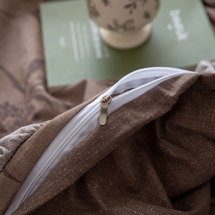 91家纺网 家纺一手货源 找家纺 芯贝儿 2025新款加厚原麻复古风亚麻皱皱双层纱水洗m花边四件套 叙语时光