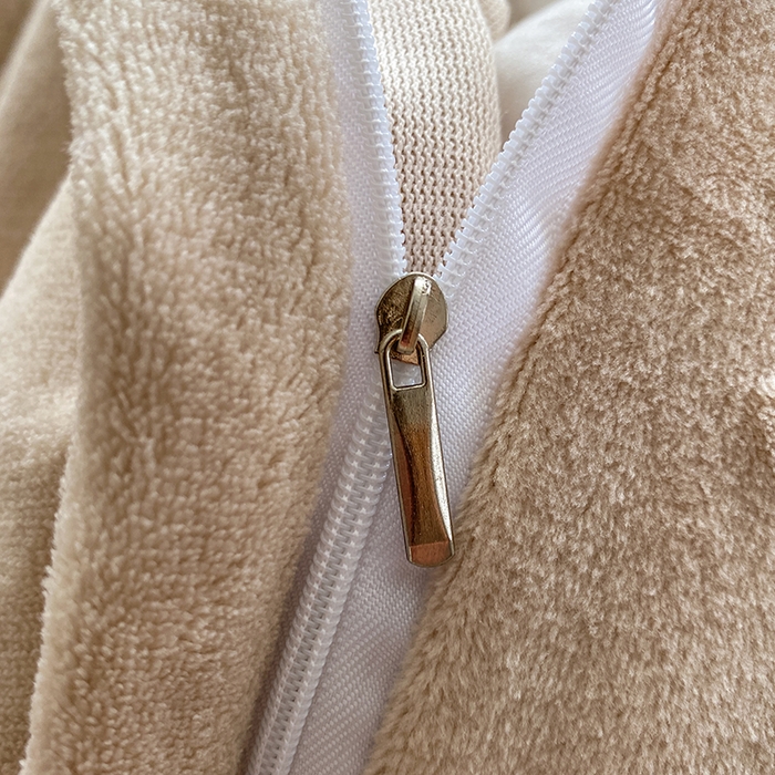 91家纺网 家纺一手货源 找家纺 恋尚羽家纺 2025新款韩版全消光烂花牛奶绒床盖四件套 蝴蝶-卡其