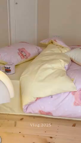 91家纺网 家纺一手货源 找家纺 （总）桃子家居 2025新款纯棉数码印花5D卡通混搭可爱少女纯棉系列四件套