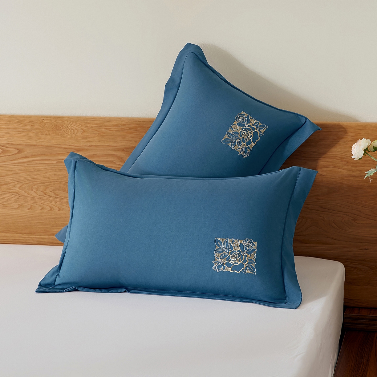 91家纺网 家纺一手货源 找家纺 （总）丰淘家纺 2025新款60水洗棉精美刺绣枕套-国色天香