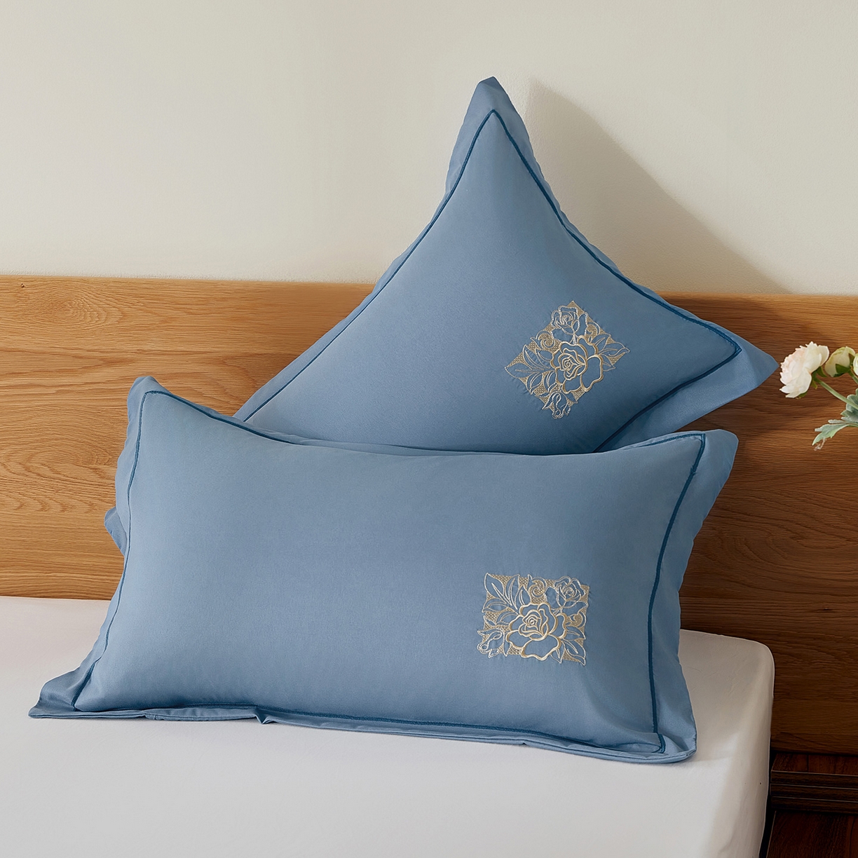 91家纺网 家纺一手货源 找家纺 （总）丰淘家纺 2025新款60水洗棉精美刺绣枕套-国色天香