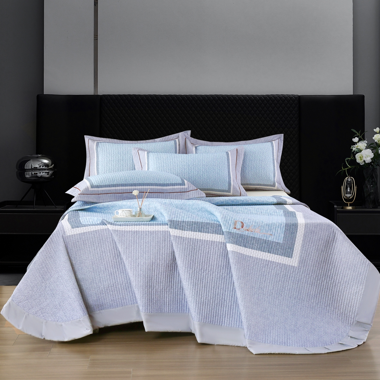 OL家纺 2025新款亲肤全棉磨毛单品系列四件套 曼蒂-兰