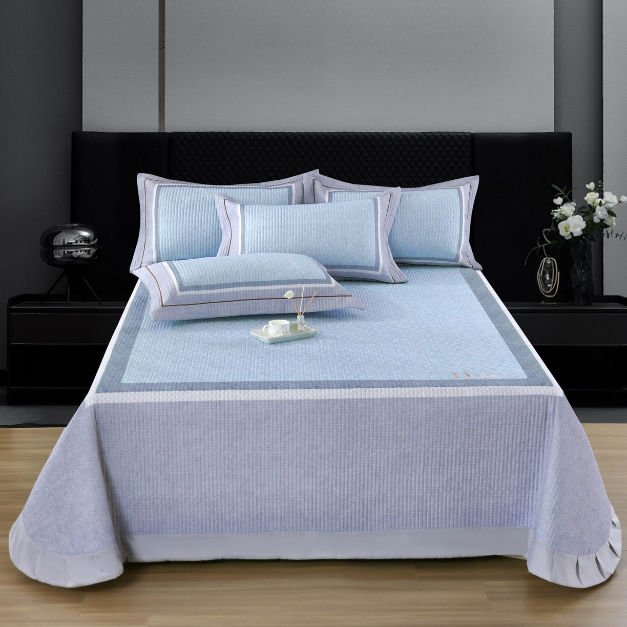 91家纺网 家纺一手货源 找家纺 OL家纺 2025新款亲肤全棉磨毛单品系列四件套 曼蒂-兰