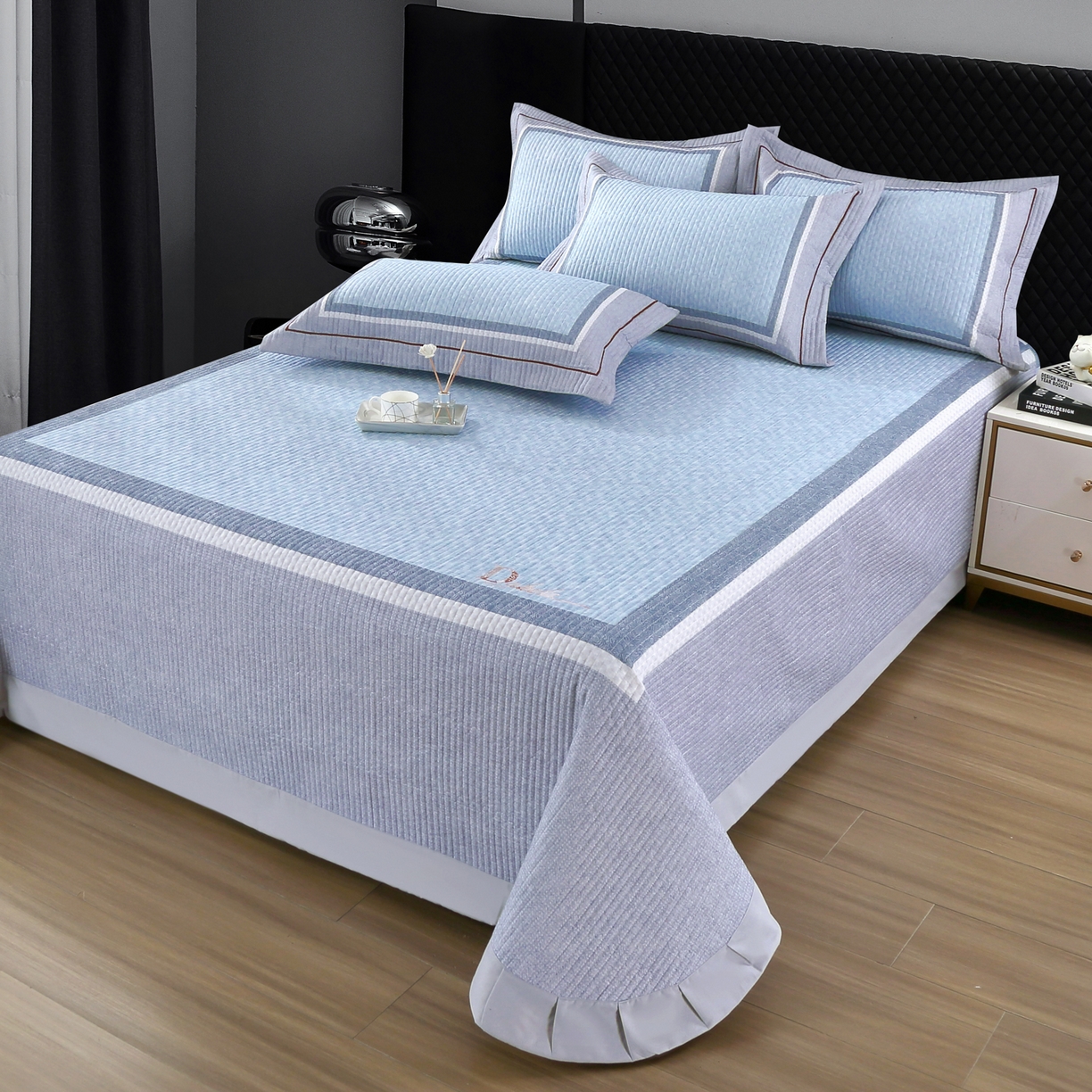 91家纺网 家纺一手货源 找家纺 OL家纺 2025新款亲肤全棉磨毛单品系列四件套 曼蒂-兰