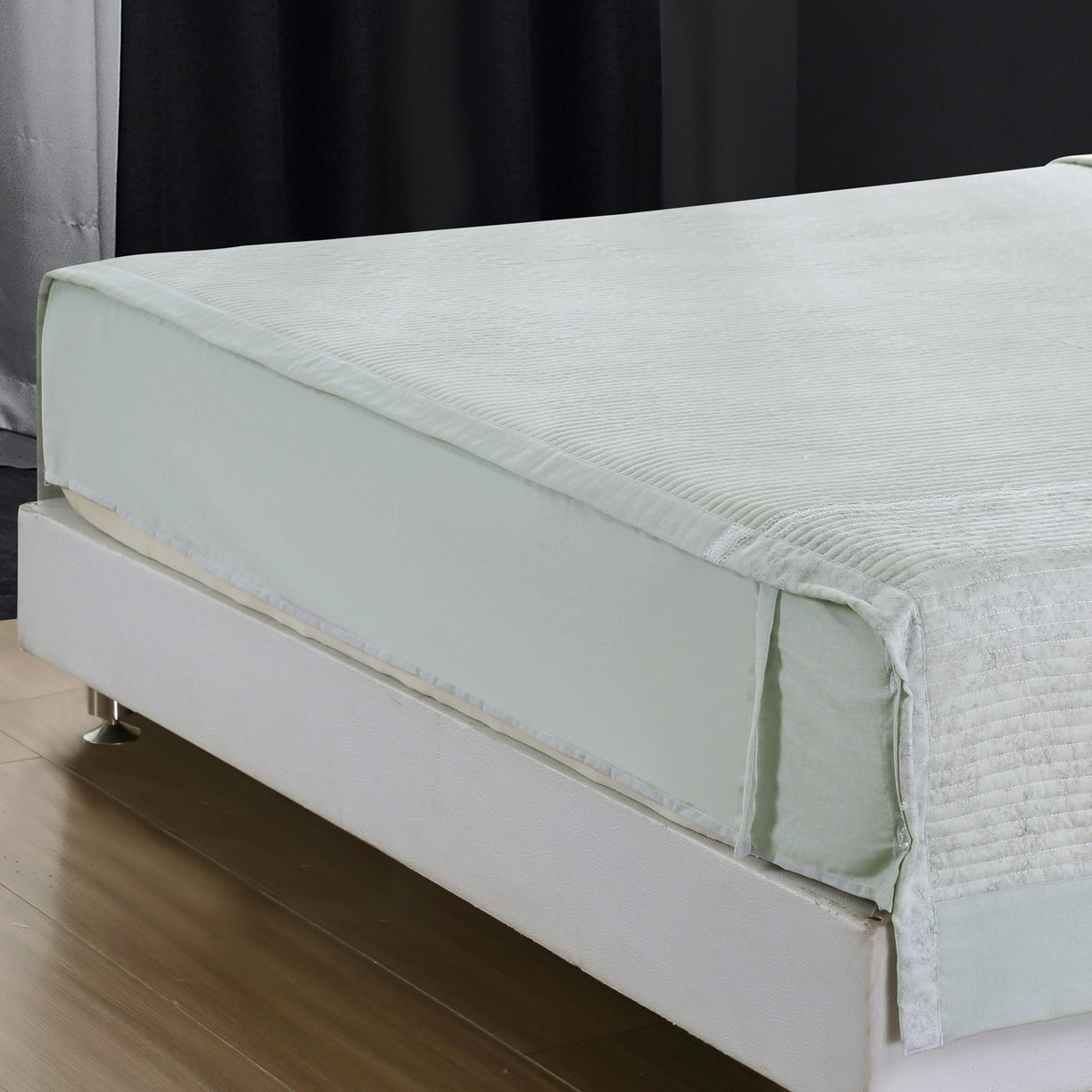 91家纺网 家纺一手货源 找家纺 OL家纺 2025新款亲肤全棉磨毛单品系列四件套 莫妮-绿