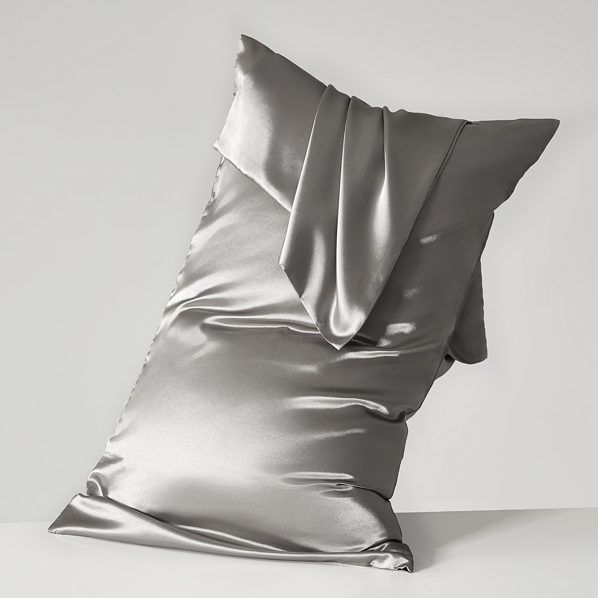 91家纺网 家纺一手货源 找家纺 （总）丰淘家纺 2025新款亲肤柔软水洗真丝纯色枕套