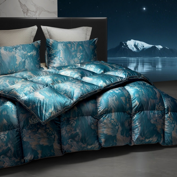 91家纺网 家纺一手货源 找家纺 织梦人羽绒工厂店2025新款羽绒被壳 观沧海金