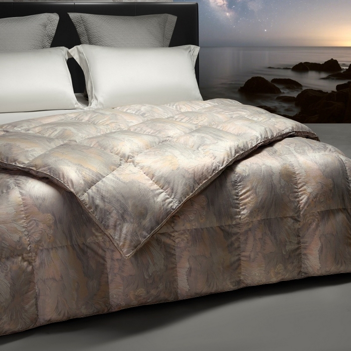 91家纺网 家纺一手货源 找家纺 织梦人羽绒工厂店2025新款羽绒被壳 观沧海粉