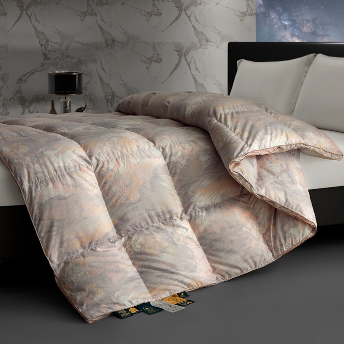 91家纺网 家纺一手货源 找家纺 织梦人羽绒工厂店2025新款羽绒被壳 观沧海粉