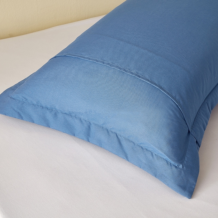 91家纺网 家纺一手货源 找家纺 丰淘家纺 2025新款华夫格枕套 华芙格-淡蓝