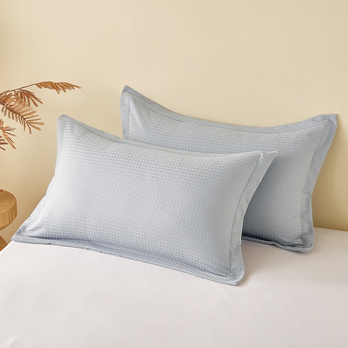 丰淘家纺 2025新款华夫格枕套 华芙格-浅灰