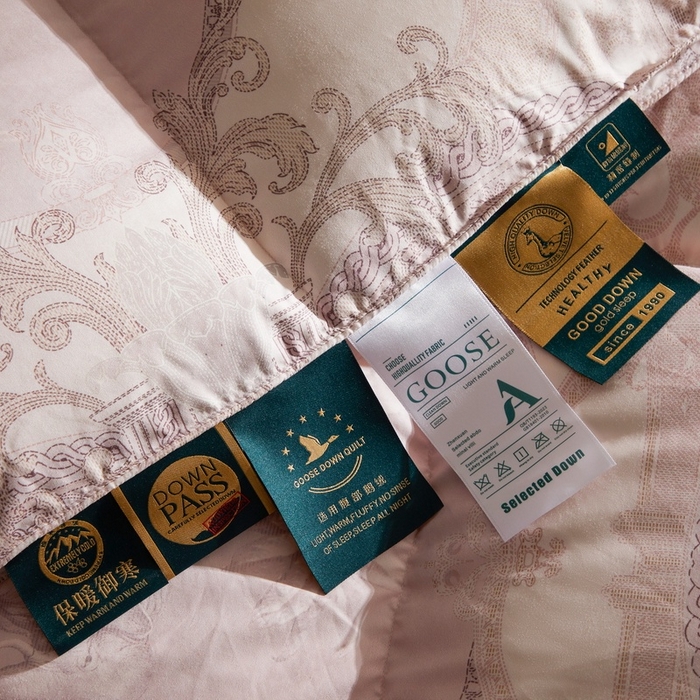 91家纺网 家纺一手货源 找家纺 织梦人羽绒工厂店2025新款羽绒被壳 爱丁堡豆沙