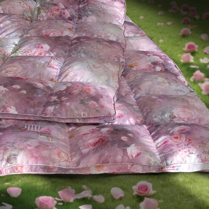 91家纺网 家纺一手货源 找家纺 织梦人羽绒工厂店2025新款羽绒被壳 莫奈花园（新）