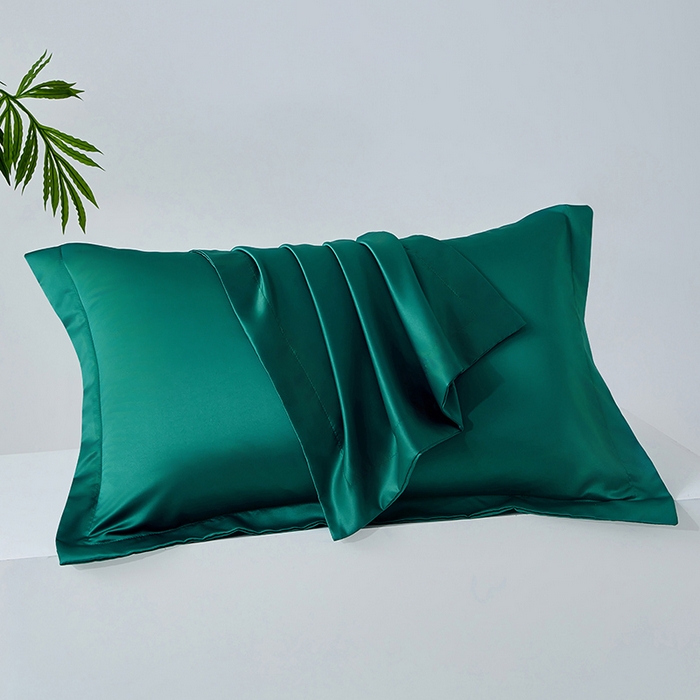 91家纺网 家纺一手货源 找家纺 （总）丰淘家纺 2025新款水洗丝纯色枕套