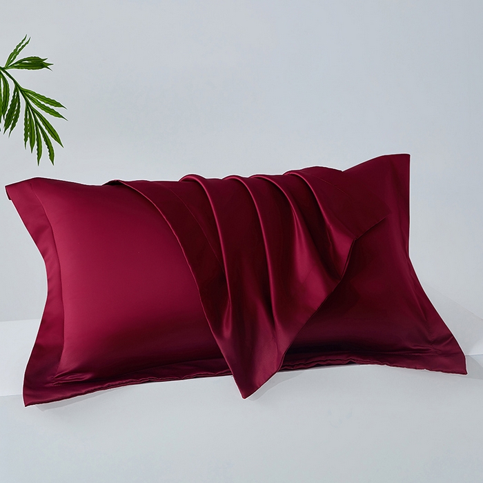 91家纺网 家纺一手货源 找家纺 （总）丰淘家纺 2025新款水洗丝纯色枕套