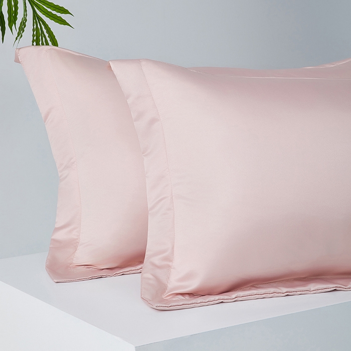 91家纺网 家纺一手货源 找家纺 丰淘家纺 2025新款水洗丝纯色枕套 水洗丝-玉色