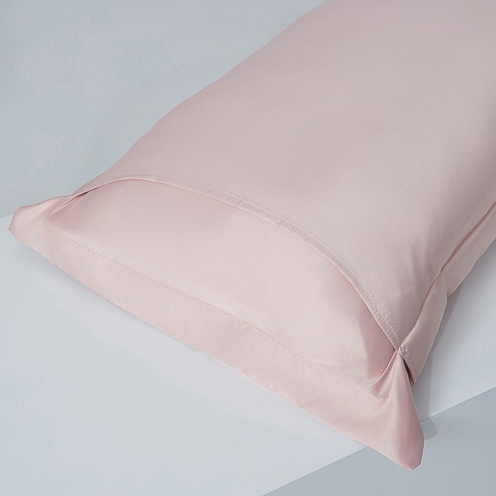 91家纺网 家纺一手货源 找家纺 丰淘家纺 2025新款水洗丝纯色枕套 水洗丝-玉色