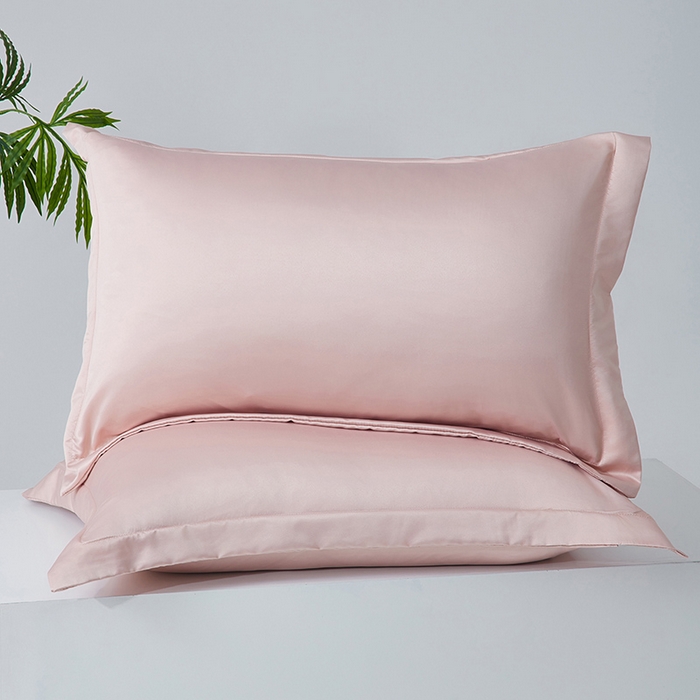 91家纺网 家纺一手货源 找家纺 丰淘家纺 2025新款水洗丝纯色枕套 水洗丝-玉色