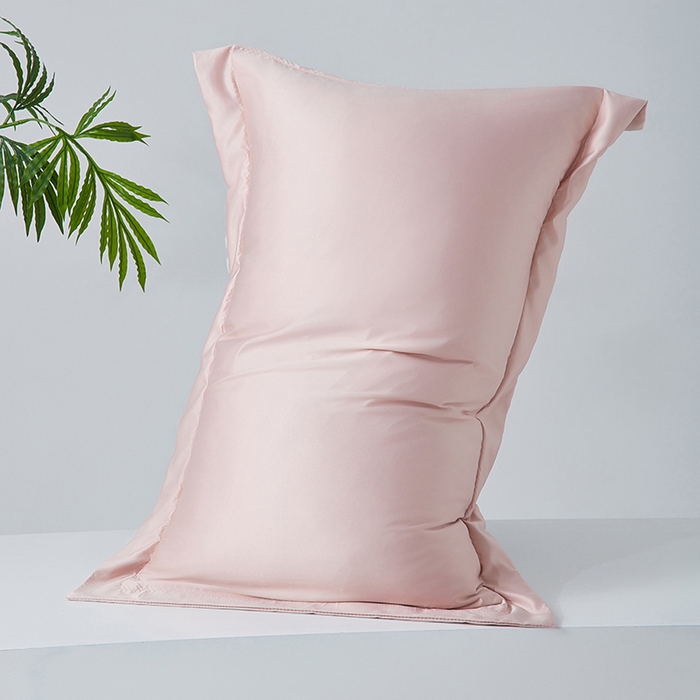 91家纺网 家纺一手货源 找家纺 丰淘家纺 2025新款水洗丝纯色枕套 水洗丝-玉色