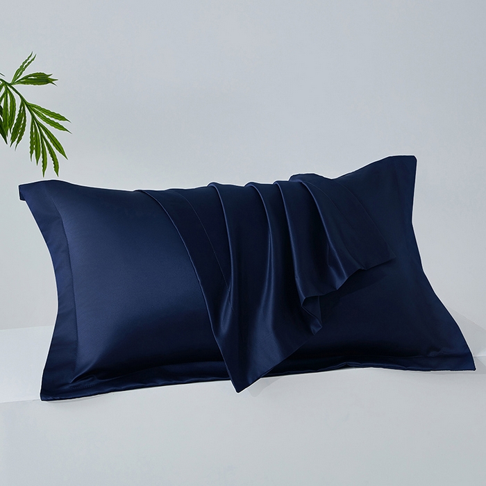 丰淘家纺 2025新款水洗丝纯色枕套 水洗丝-深蓝