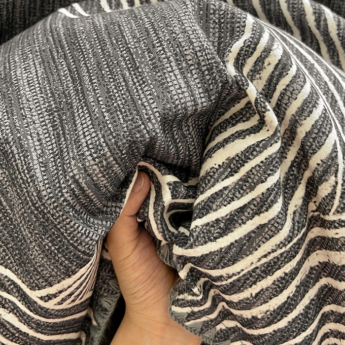 91家纺网 家纺一手货源 找家纺 忆生活 2025秋冬全棉加厚磨毛贝壳边四件套野渡-灰