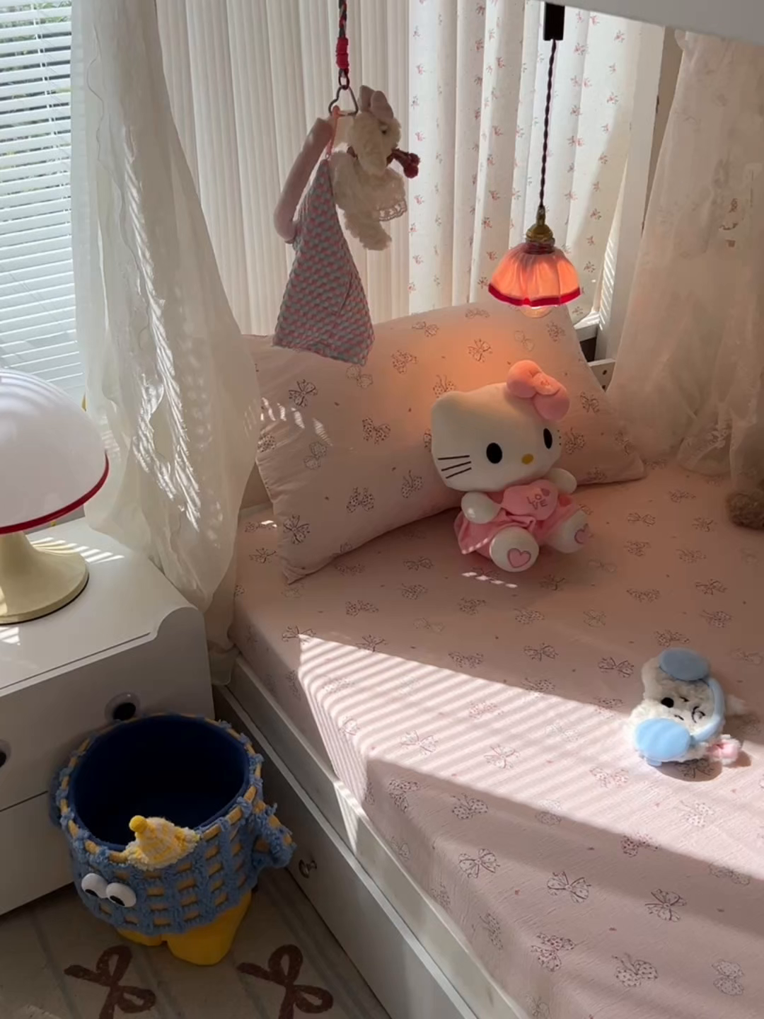 91家纺网 家纺一手货源 找家纺 韩巢家纺 2025新款A类学生宿舍上下铺床笠单件床垫保护罩枕套三件套 心愿