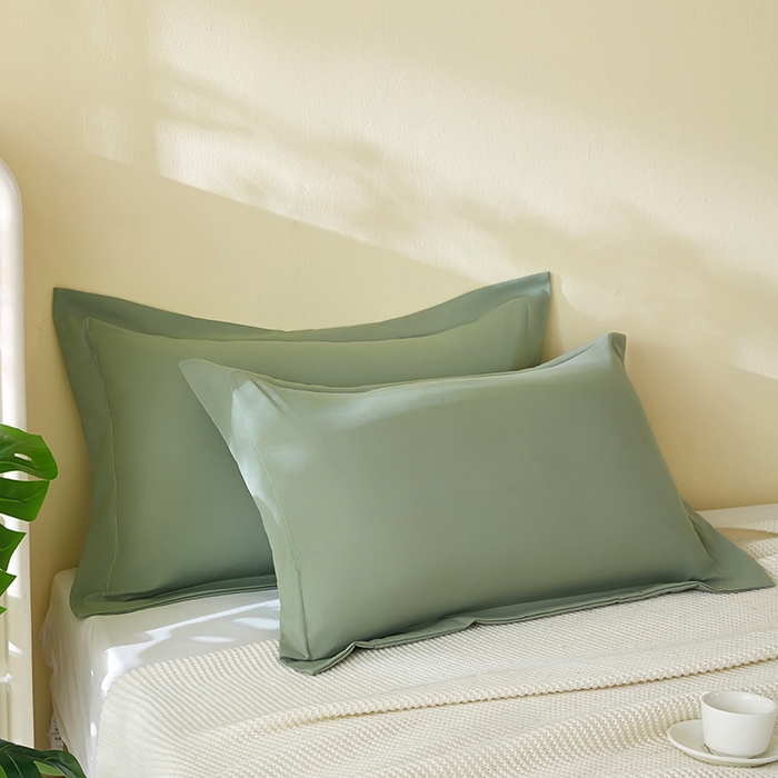 91家纺网 家纺一手货源 找家纺 （总）丰淘家纺 2025新款亲肤柔软纯色水洗磨毛枕套