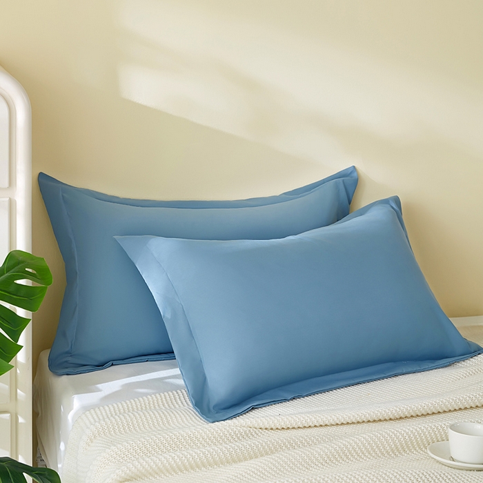 91家纺网 家纺一手货源 找家纺 （总）丰淘家纺 2025新款亲肤柔软纯色水洗磨毛枕套