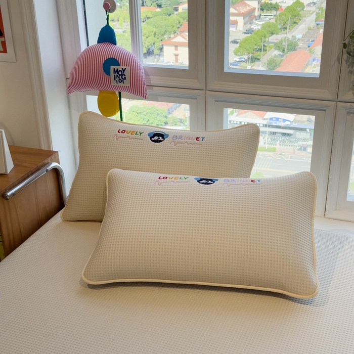 91家纺网 家纺一手货源 找家纺 （总）莱家富 2025新款A类华夫格夹棉床笠单品床笠单件床笠套件