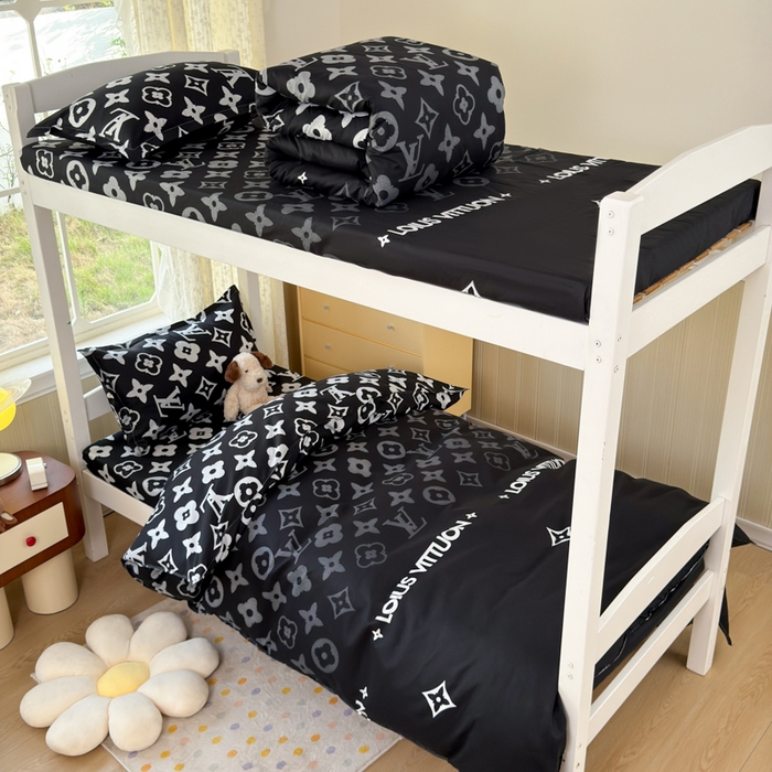 91家纺网 家纺一手货源 找家纺 乐居坊 2025新款开学季亲肤棉透气印花芦荟棉四件套（宿舍床） 超级明星