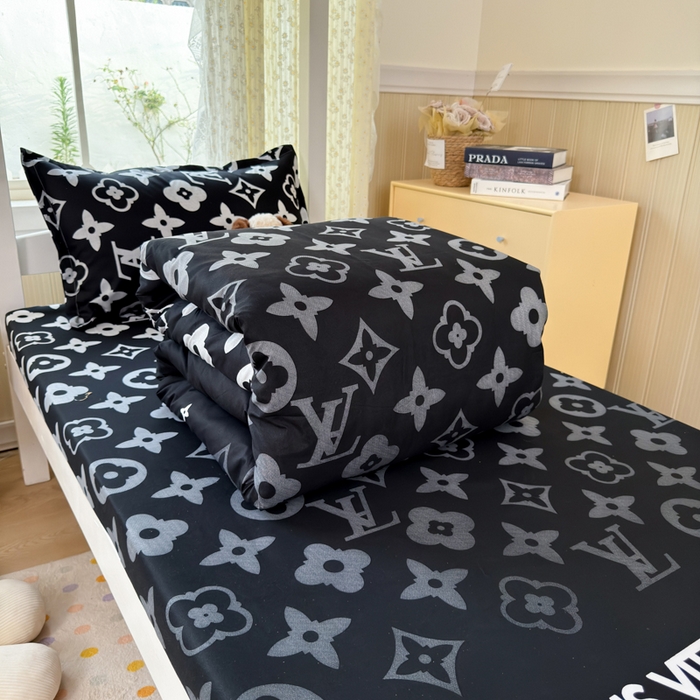 91家纺网 家纺一手货源 找家纺 乐居坊 2025新款开学季亲肤棉透气印花芦荟棉四件套（宿舍床） 超级明星