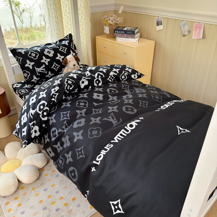 乐居坊 2025新款开学季亲肤棉透气印花芦荟棉四件套（宿舍床） 超级明星