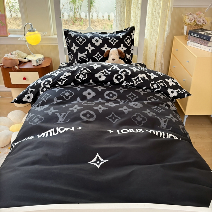 91家纺网 家纺一手货源 找家纺 乐居坊 2025新款开学季亲肤棉透气印花芦荟棉四件套（宿舍床） 超级明星