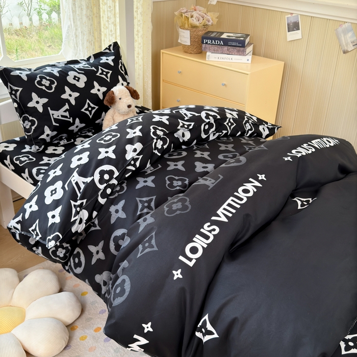 91家纺网 家纺一手货源 找家纺 乐居坊 2025新款开学季亲肤棉透气印花芦荟棉四件套（宿舍床） 超级明星