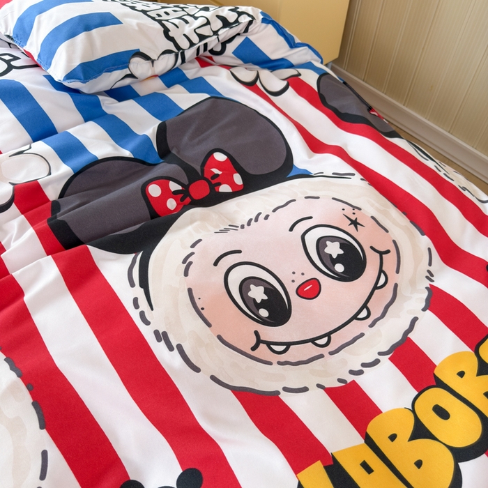 91家纺网 家纺一手货源 找家纺 乐居坊 2025新款开学季亲肤棉透气印花芦荟棉四件套（宿舍床） 潮流前线