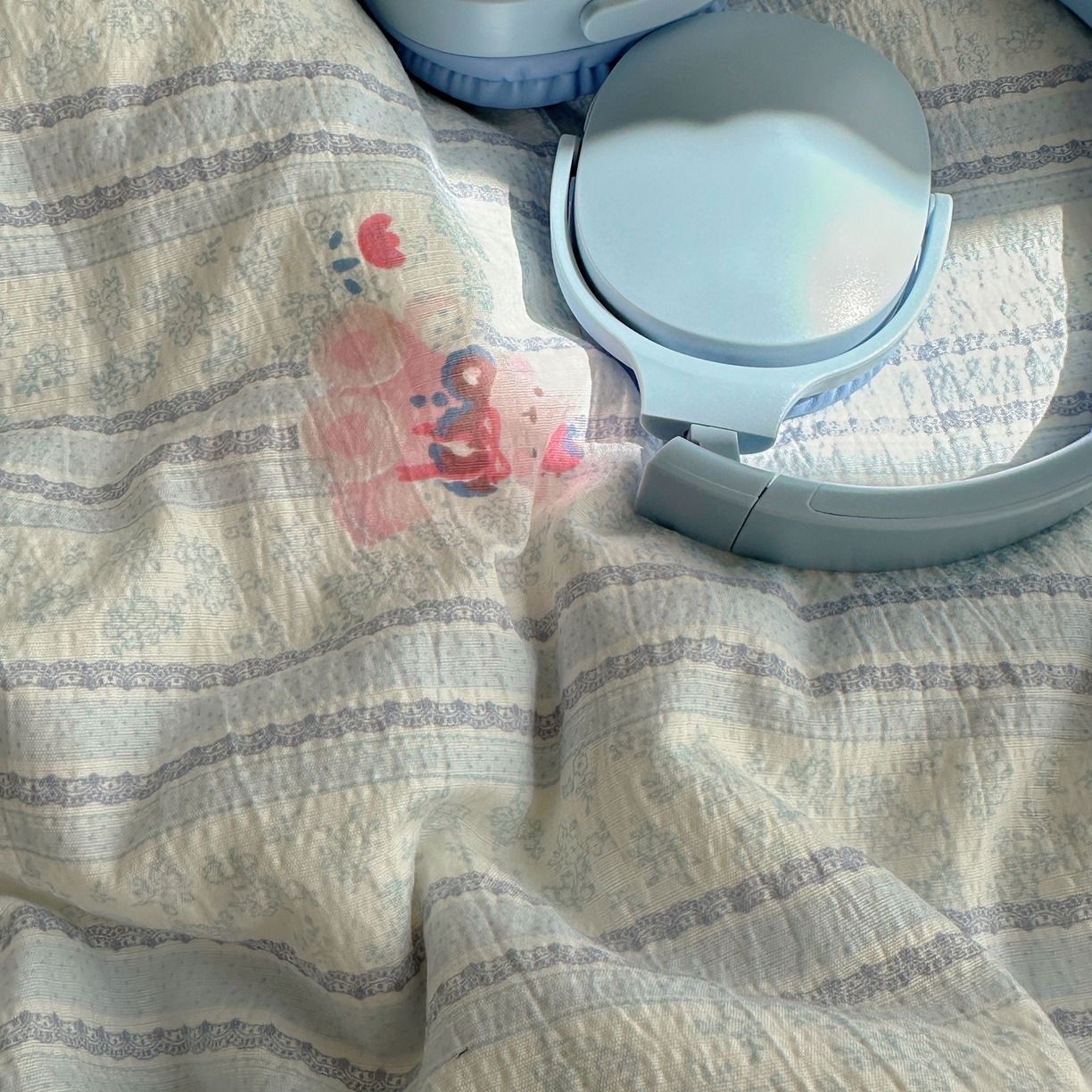 91家纺网 家纺一手货源 找家纺 顾里家纺 2025新款韩系奶萌云朵棉四件套 甜心兔酱