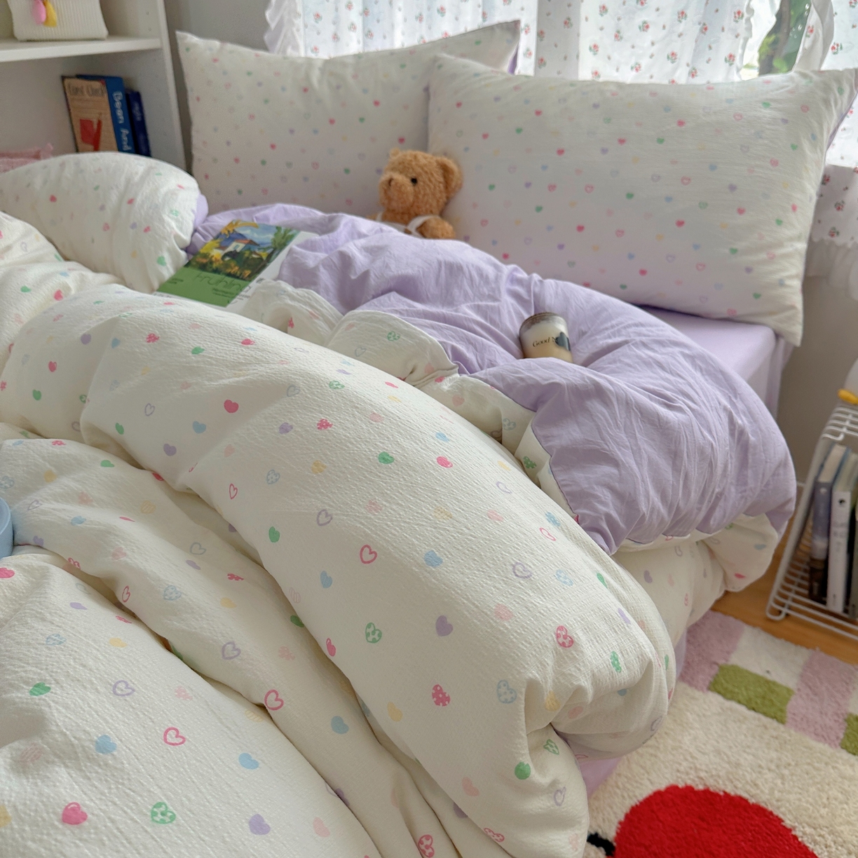 91家纺网 家纺一手货源 找家纺 （总）顾里家纺 2025新款韩系奶萌云朵棉四件套