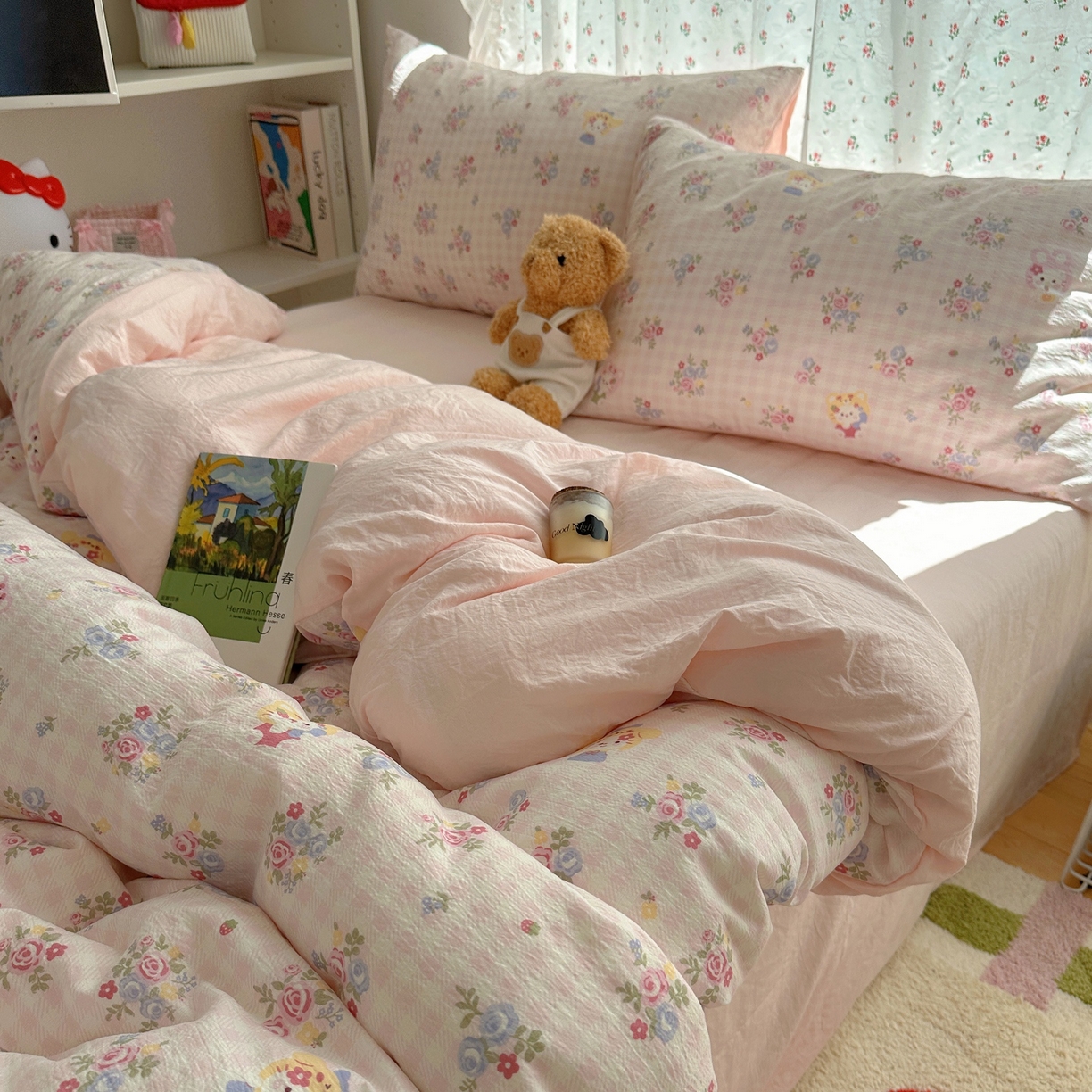 91家纺网 家纺一手货源 找家纺 （总）顾里家纺 2025新款韩系奶萌云朵棉四件套