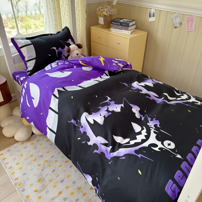 乐居坊 2025新款开学季亲肤棉透气印花芦荟棉四件套（宿舍床） 恶魔之眼