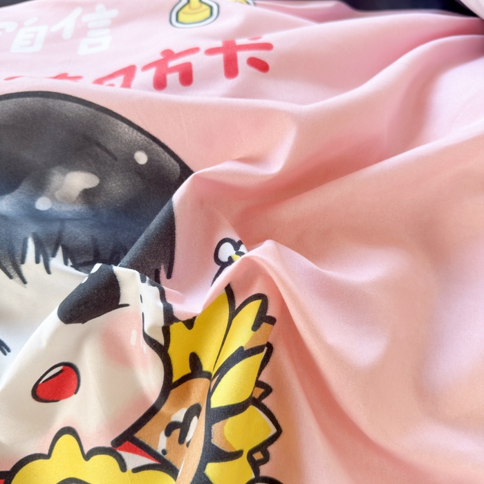 91家纺网 家纺一手货源 找家纺 乐居坊 2025新款开学季亲肤棉透气印花芦荟棉四件套（宿舍床） 火力全开