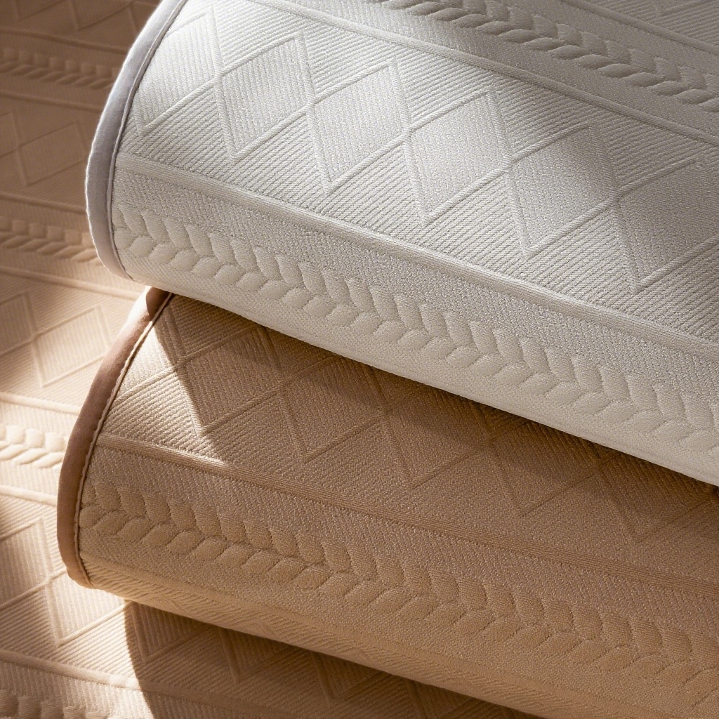 91家纺网 家纺一手货源 找家纺 莱家富 2025新款A类柔感彩绒棉夹棉床笠三件套床笠单件单床笠-素菱笺系列 组合图