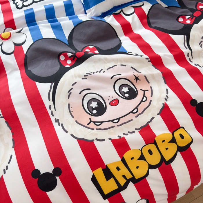 91家纺网 家纺一手货源 找家纺 乐居坊 2025新款开学季亲肤棉透气印花芦荟棉四件套（大床） 潮流前线