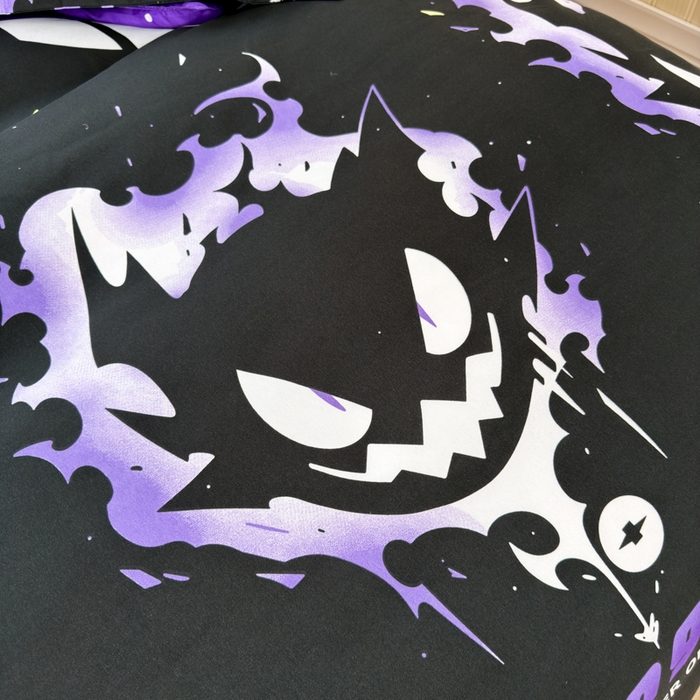 91家纺网 家纺一手货源 找家纺 乐居坊 2025新款开学季亲肤棉透气印花芦荟棉四件套（大床） 恶魔之眼