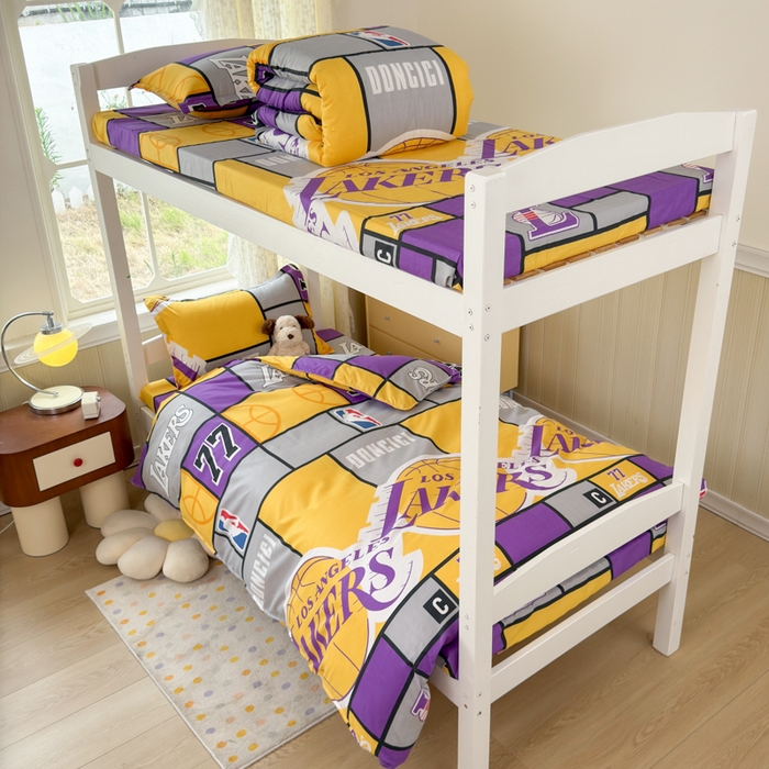 91家纺网 家纺一手货源 找家纺 乐居坊 2025新款开学季亲肤棉透气印花芦荟棉四件套（宿舍床） 洛城之星