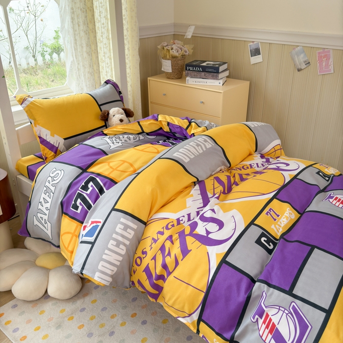 91家纺网 家纺一手货源 找家纺 乐居坊 2025新款开学季亲肤棉透气印花芦荟棉四件套（宿舍床） 洛城之星