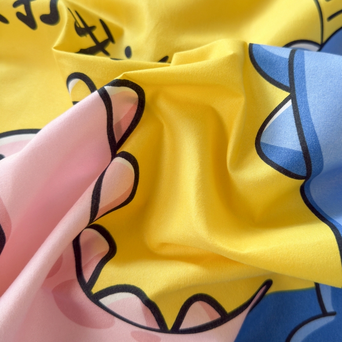 91家纺网 家纺一手货源 找家纺 乐居坊 2025新款开学季亲肤棉透气印花芦荟棉四件套（宿舍床） 你打我噻