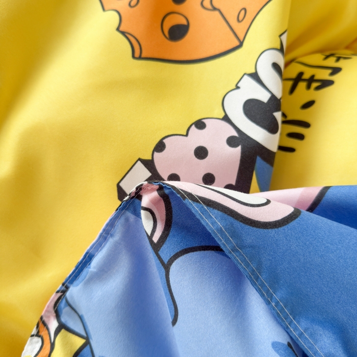 91家纺网 家纺一手货源 找家纺 乐居坊 2025新款开学季亲肤棉透气印花芦荟棉四件套（宿舍床） 你打我噻