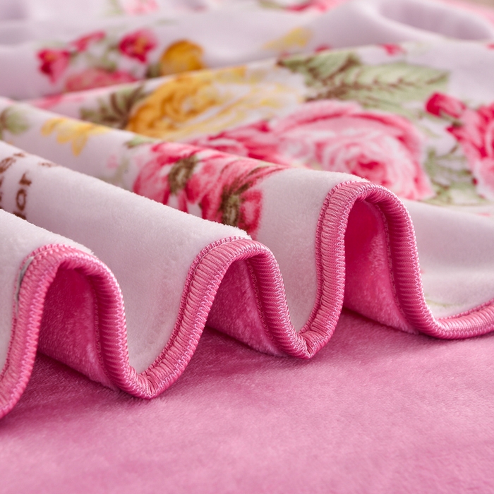 91家纺网 家纺一手货源 找家纺 绒宴 2025新款8.5斤牛奶绒金貂法莱绒床裙款保暖四件套 暗香